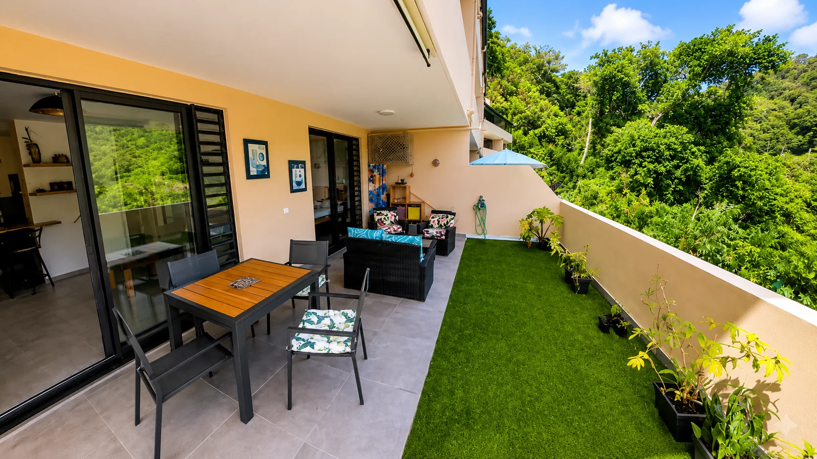 Terrasse couverte